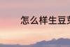 怎么样生豆芽 生豆芽的方法