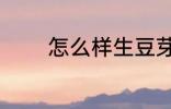 怎么样生豆芽 生豆芽的方法