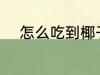 怎么吃到椰子肉 如何吃到椰子肉