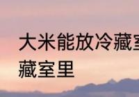 大米能放冷藏室里吗 大米能不能放冷藏室里